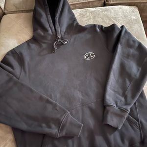 CHAMPION HEAVY WEIGHT HOODIE …Black XL with Grey inside hood ..worn once